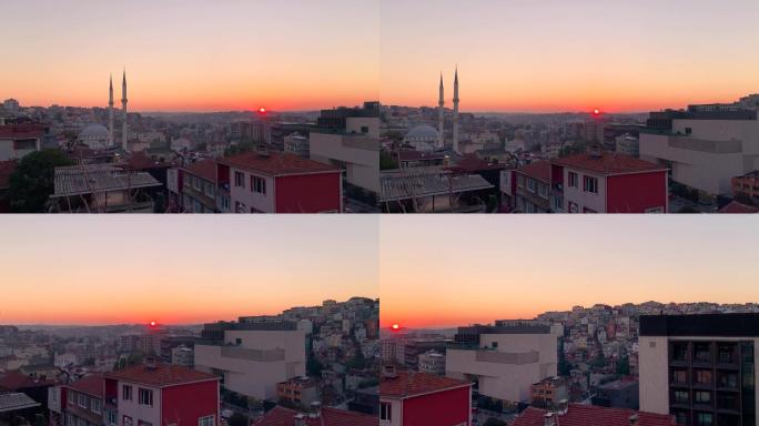 土耳其伊斯坦布尔日出日落皆有历史的韵味