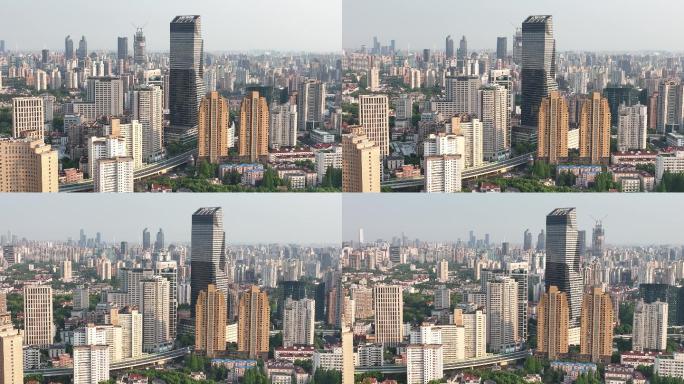 4K原素材-上海长宁区地标，龙之梦大厦