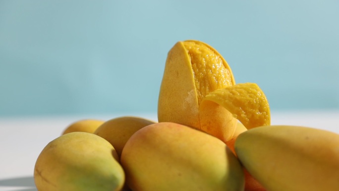 芒果实拍夏季水果广告海南芒果台农芒果
