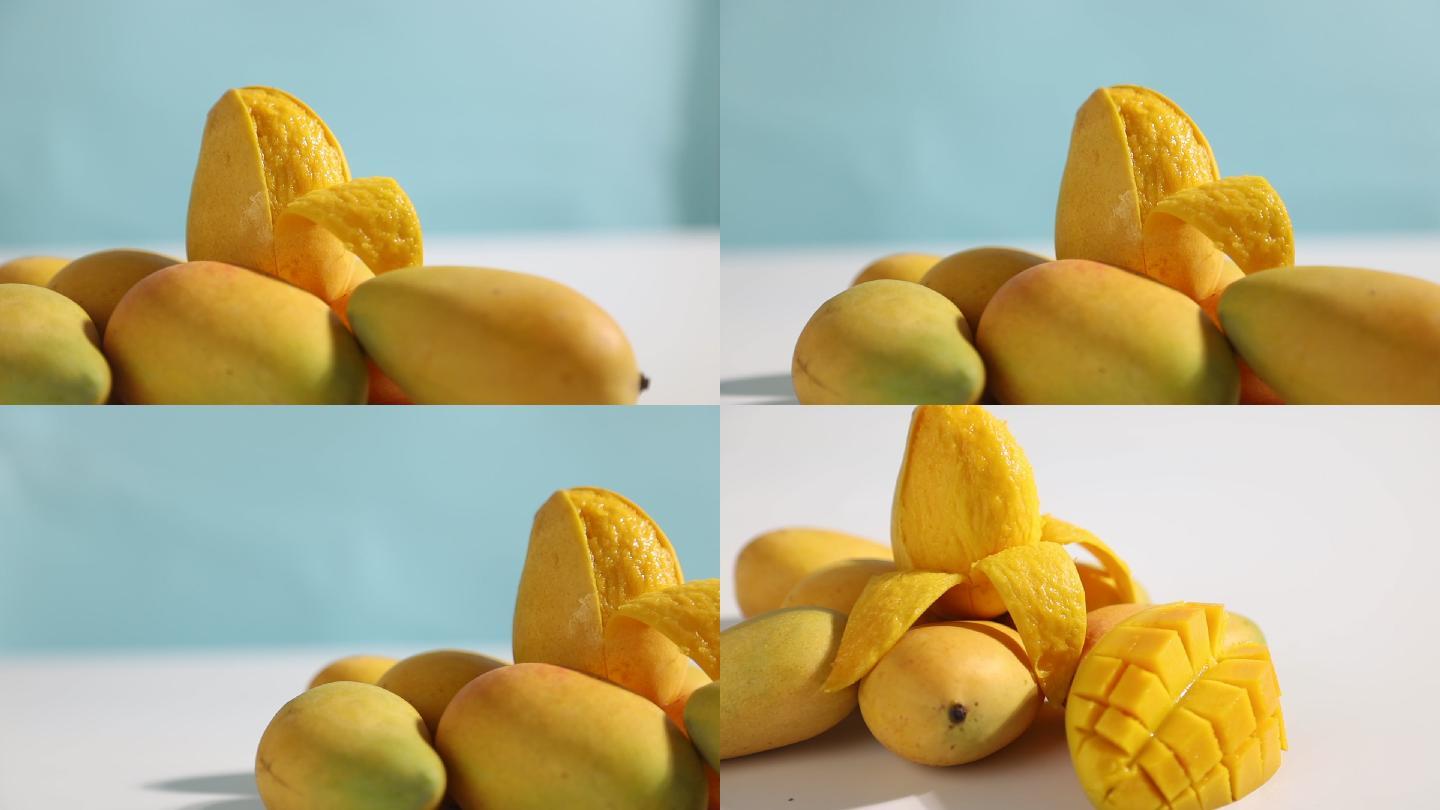 芒果实拍夏季水果广告海南芒果台农芒果