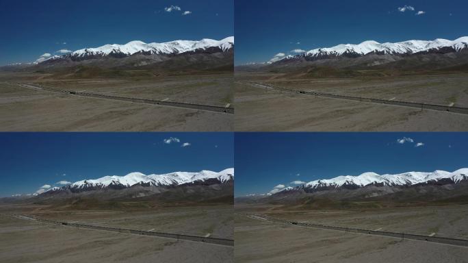 原创 昆仑山脉背景下的青藏公路航拍