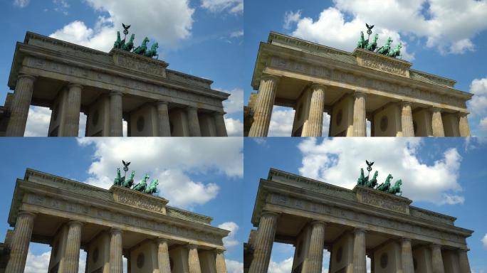 柏林的勃兰登堡塔，时间流逝
