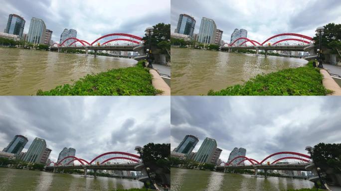 广州解放大桥，4K延时视频
