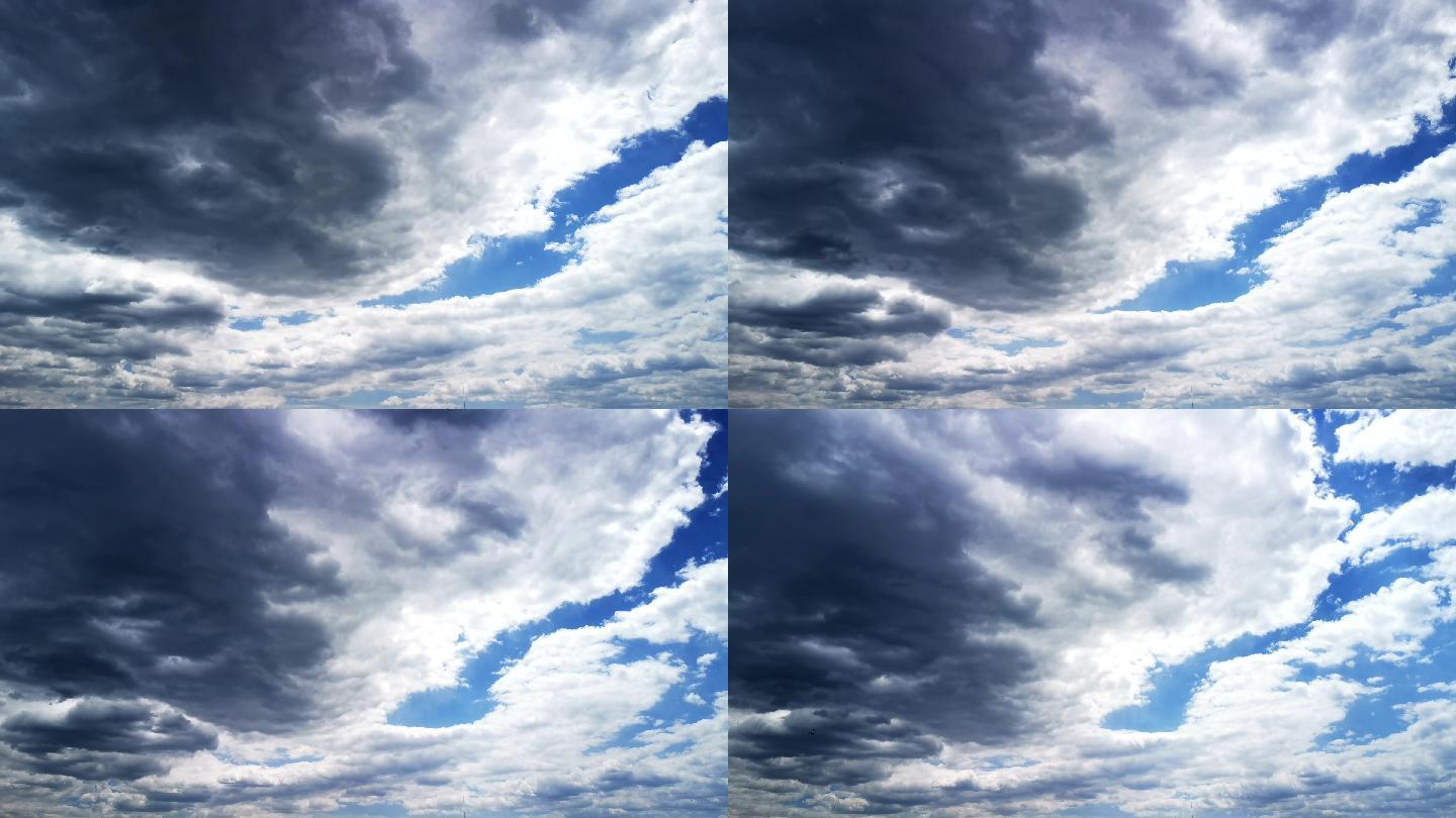 [4K]延时素材.天空云影.云开天河