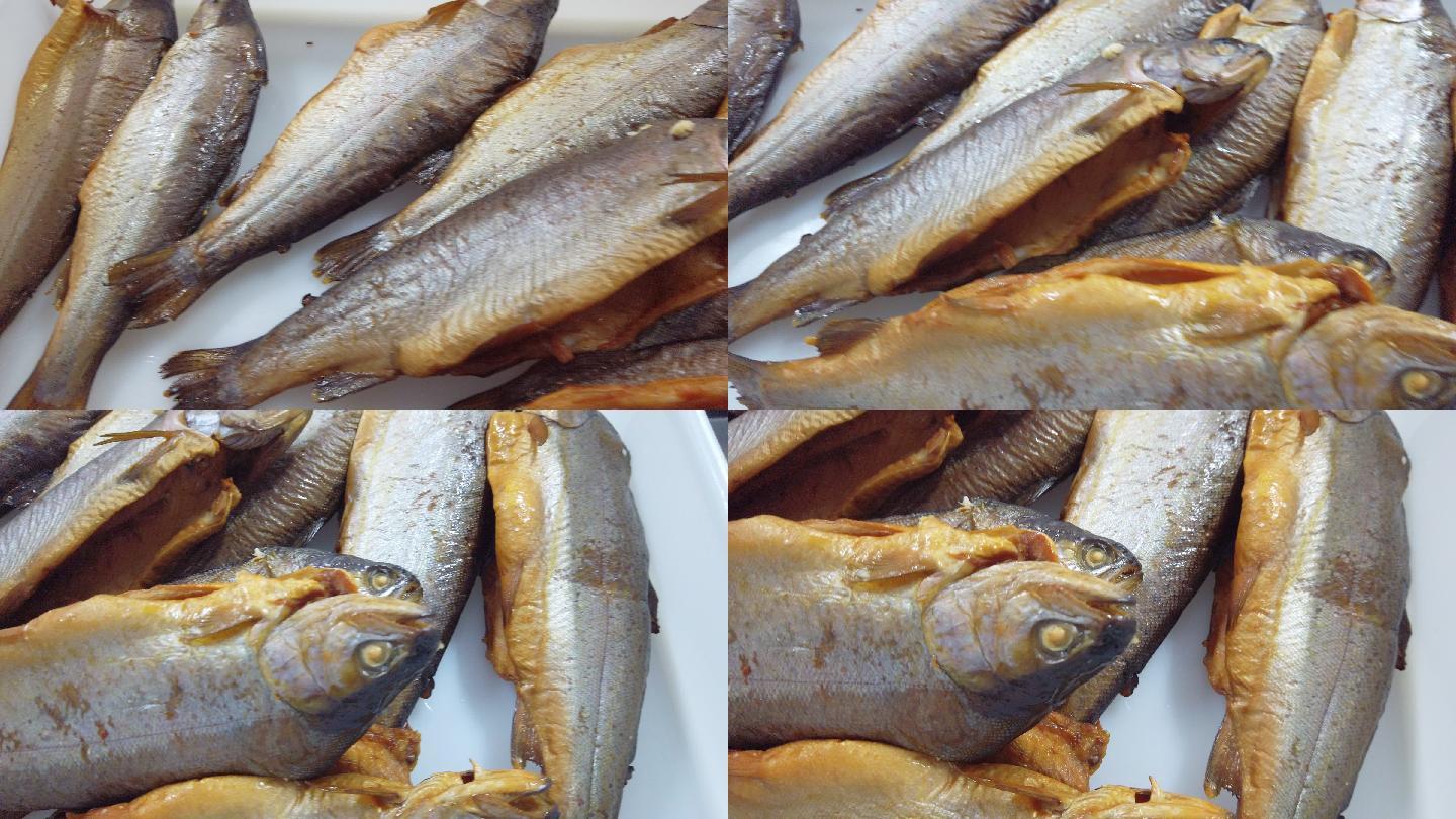 工业鱼类包装设施中的生鲑鱼和鳟鱼