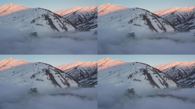 新疆阿勒泰禾木雪景云海