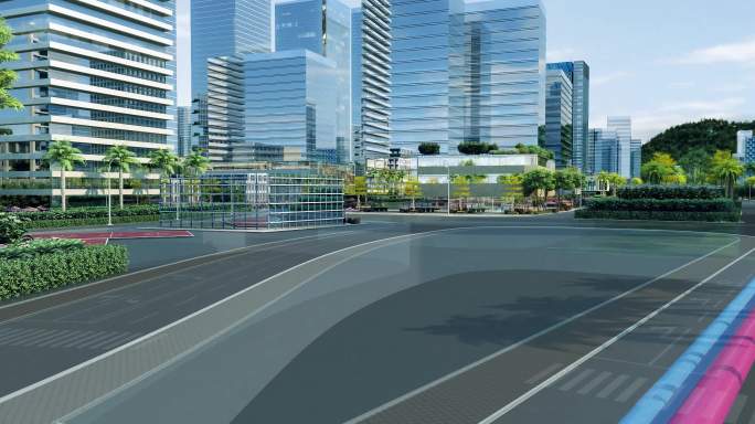 城市地下管道建设3d动画素材