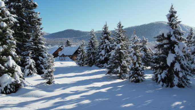 阿勒泰禾木雪景