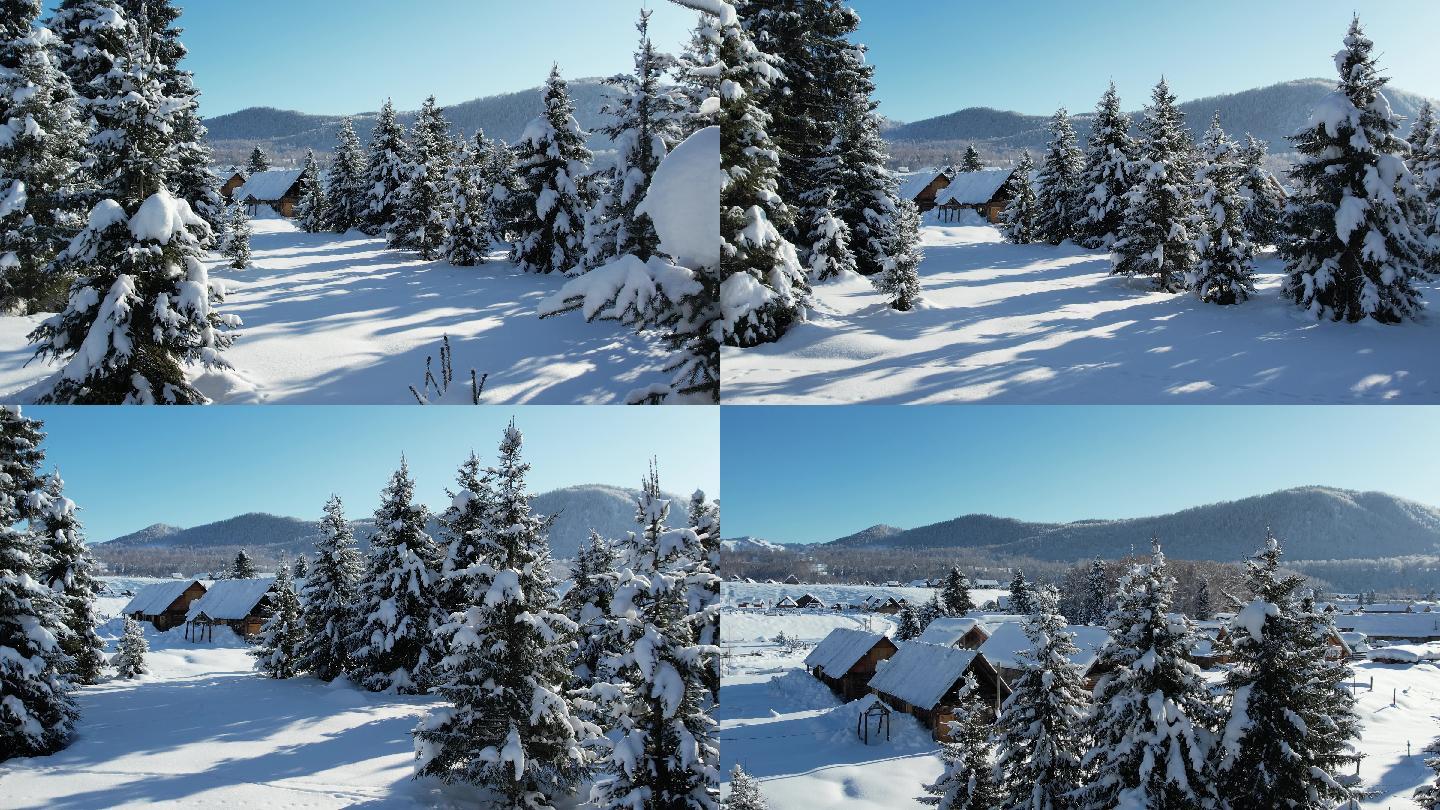 阿勒泰禾木雪景