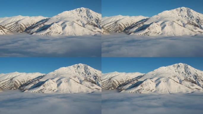 阿勒泰禾木冬季雪景云海