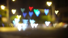爱心红绿灯爱情十字路口视频素材