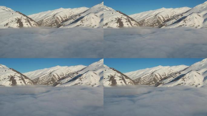 阿勒泰禾木冬季雪景云海