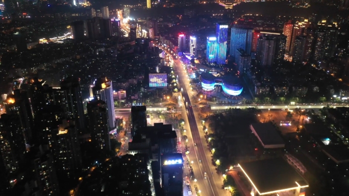 泸州酒城大剧院 夜景 航拍