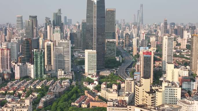 4K原素材-2022年上海空城静安寺商圈