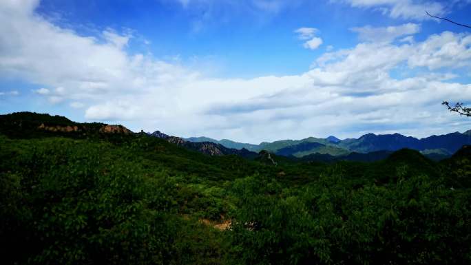 [4K]延时素材.夏日的远山云影