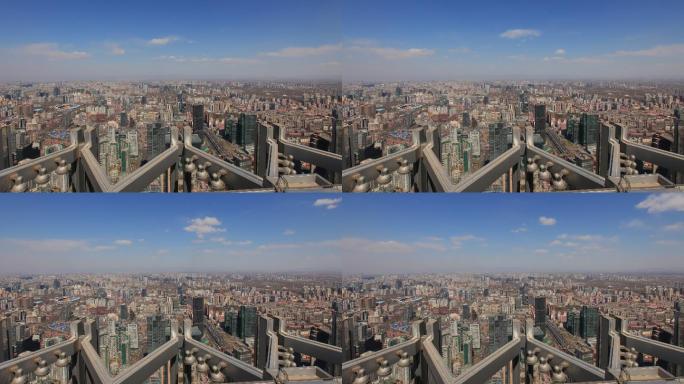 国贸顶层鸟瞰北京城市全景