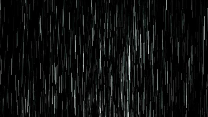 暴雨孤立在黑色的上空，呈环状。