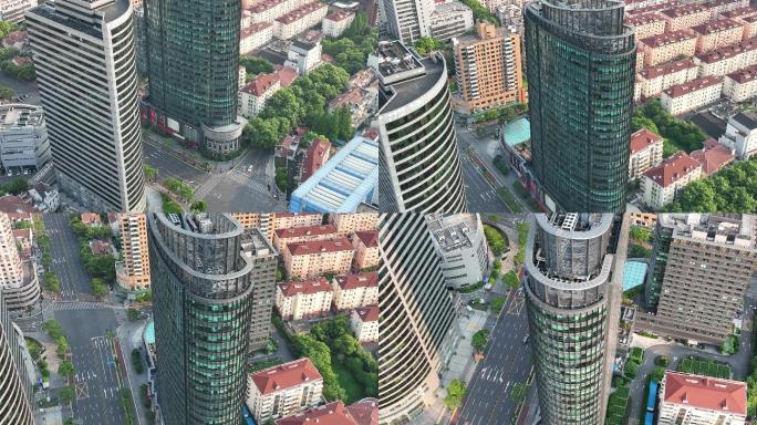 4K原素材-上海江苏路，舜元企业发展大厦