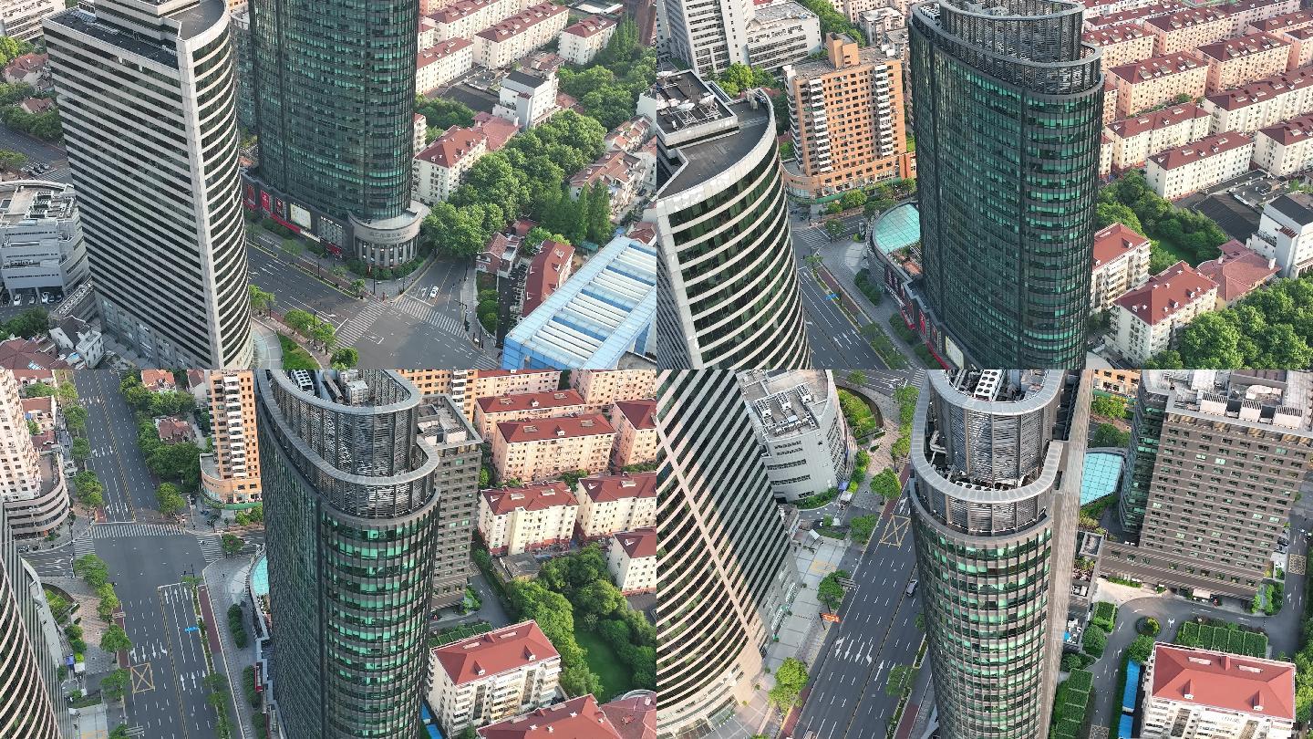 4K原素材-上海江苏路，舜元企业发展大厦