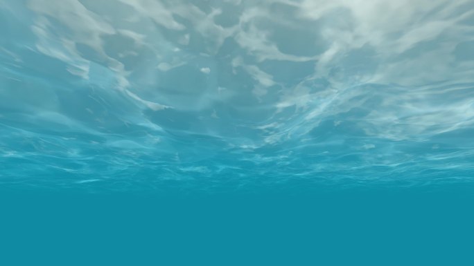 4K水底海水湖水水波纹水纹理水面水下世界
