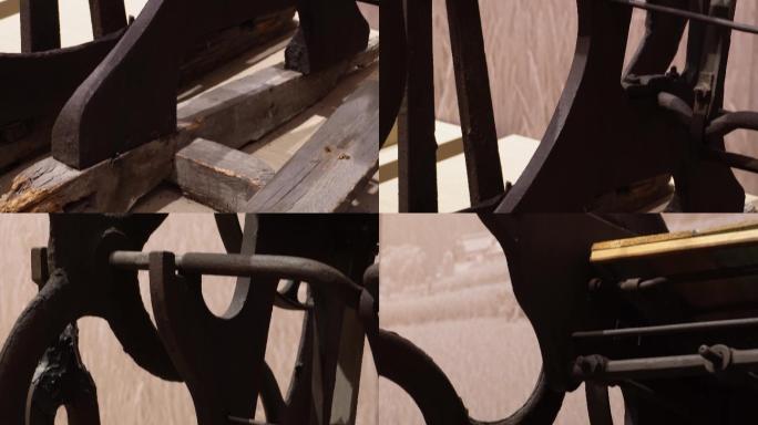缝纫机踏板轮子纺车古董 (4)