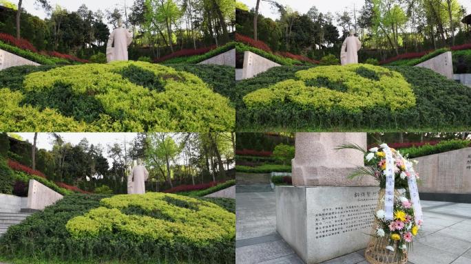 霍山县第一任书记舒传贤烈士雕像