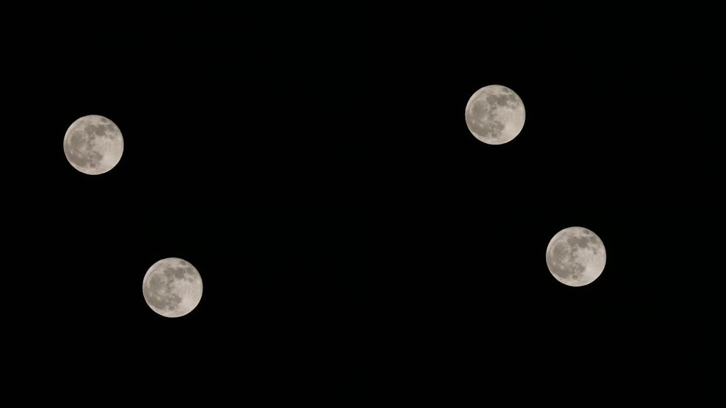 十五的月亮延时摄影