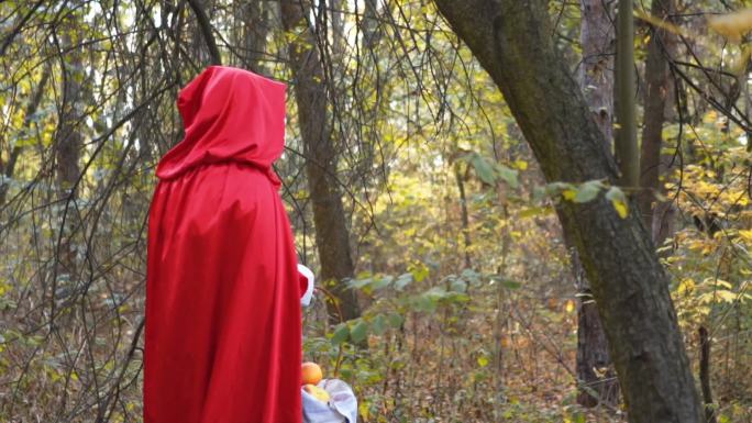 森林里的小红帽扮演童话故事