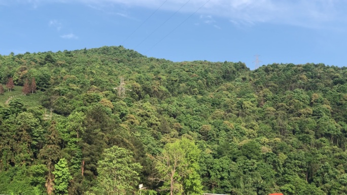 生态 青山  苍翠  蓝天  阳明湖