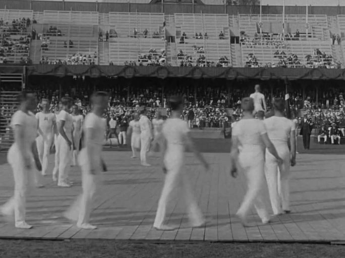 20世纪初体育赛事 开场表演