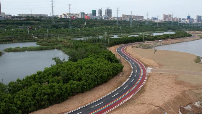 山西运城环盐湖彩虹路