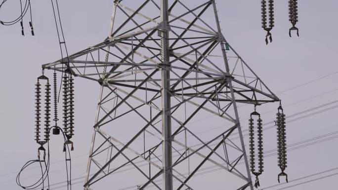 高压电线杆供电电力电路电塔 (2)