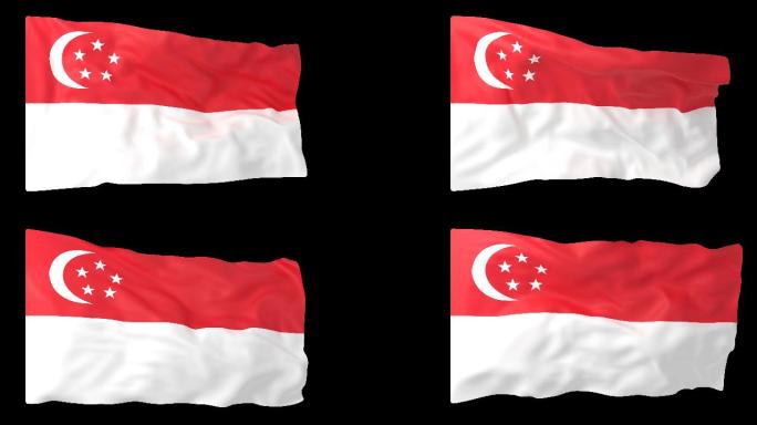新加坡  新加坡国旗 Alpha通道