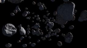 陨石穿梭（Alpha通道）视频素材