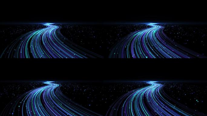【原创】粒子河流星光4K视频星河光效循环