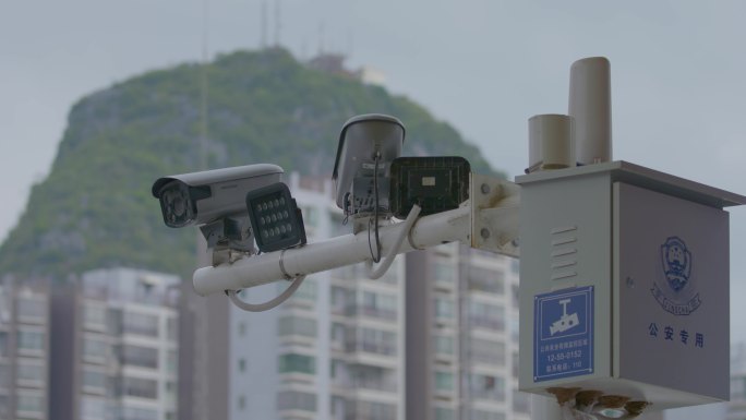4K城市安全公安监控摄像头