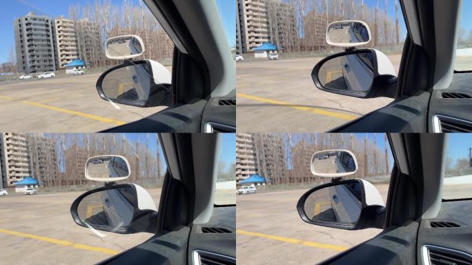 开车调整车辆后视镜车窗 (4)