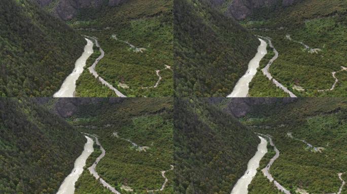 原创西藏川藏线G318林芝帕隆藏布森林