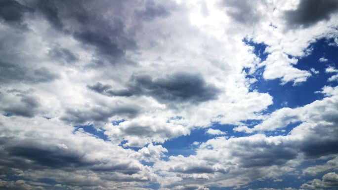 [4K]延时素材.天空云影.云遮天日