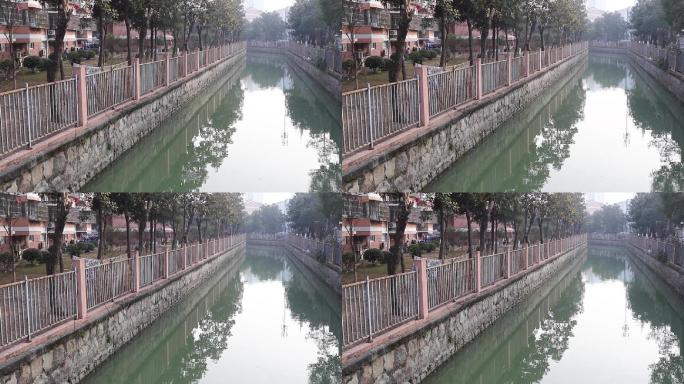 苏州水乡小河_自然、清晨的河水