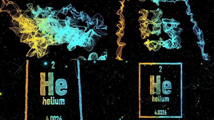 元素周期表中的氦符号