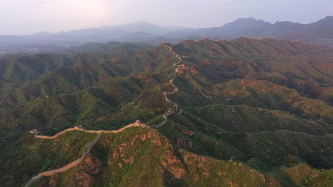 中国长城古老长城俯瞰大地脉络