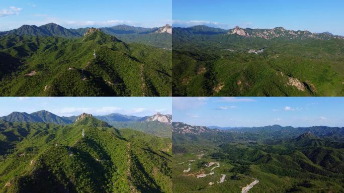 4K航拍短片.北京延庆莲花山远眺