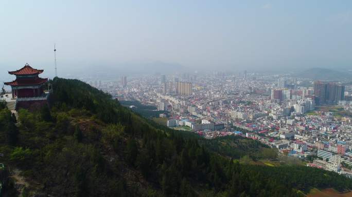 淅川县城航拍大景