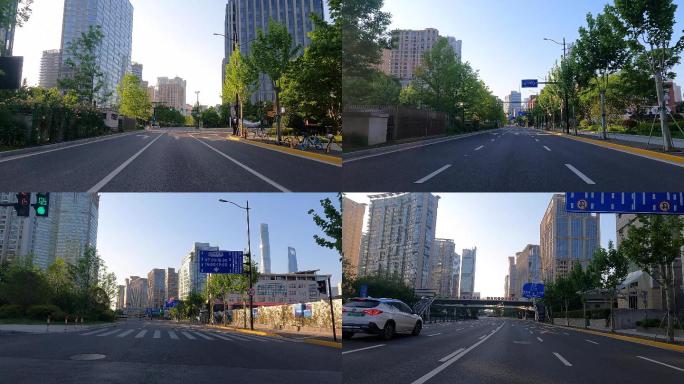 上海封城中的公路街道路况