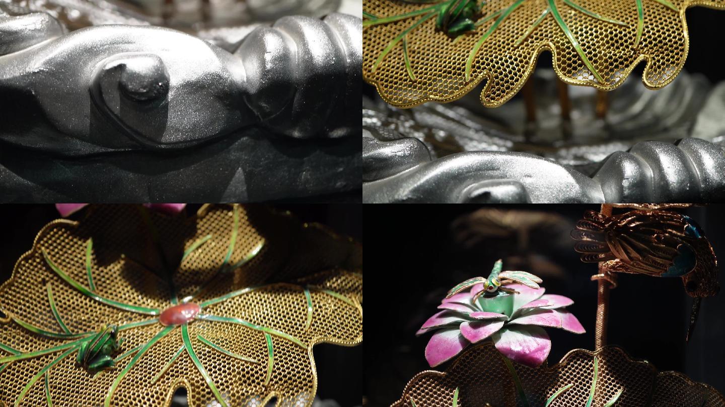 金缕黄金掐丝工艺品摆件珠宝 (2)