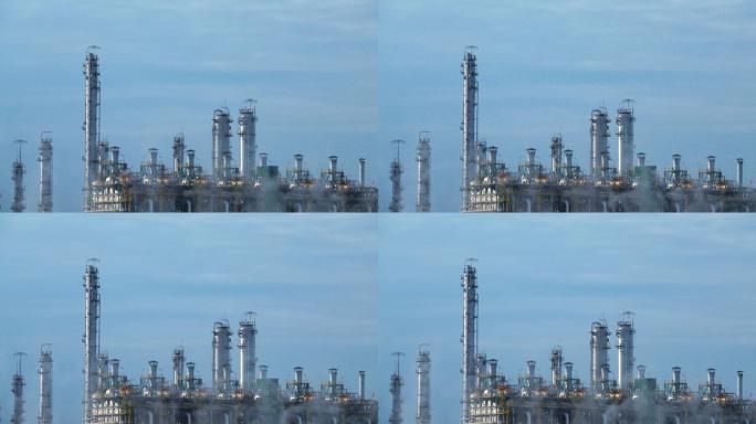 炼油厂排放温室气体。