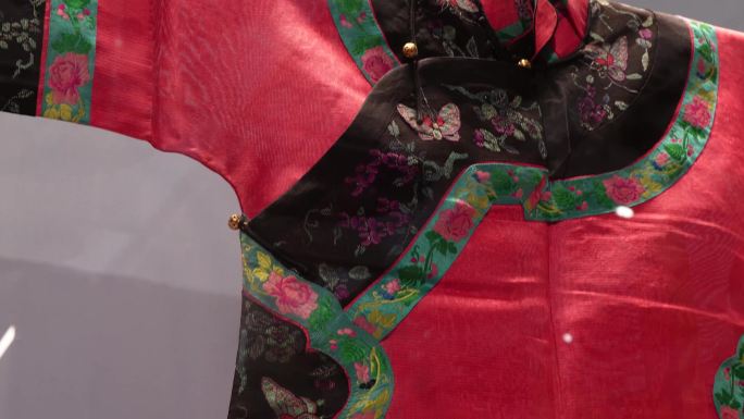 盘扣丝绸旗袍修身中国风 (2)