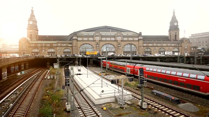 汉堡火车站国外建筑列车