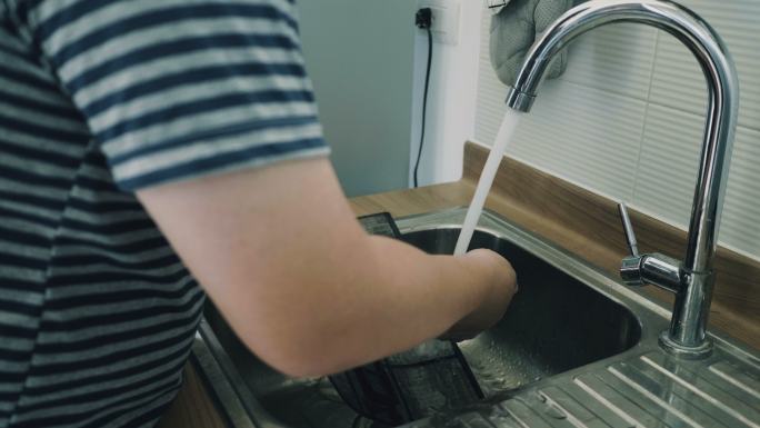 清洁空气过滤器清洗滤网洗手池
